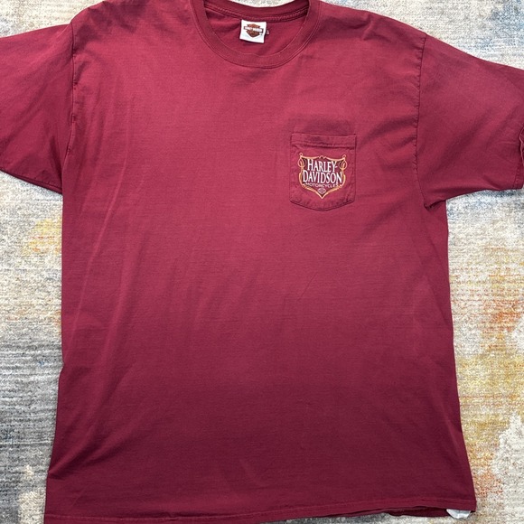 Vintage Harley-Davidson 2XL Faded Grunge Y2K Streetwear Skater Workwear - Picture 2 of 14